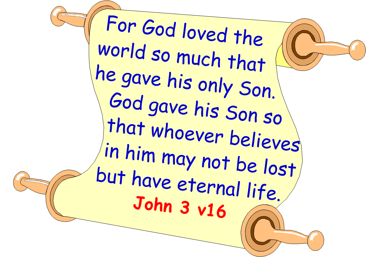 Memory verse John 3 v16