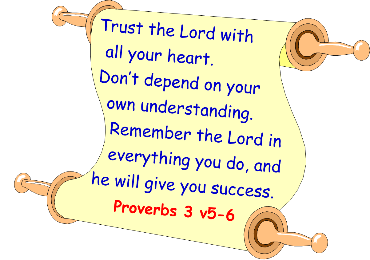 memory verse Proverbs 3 v5 6